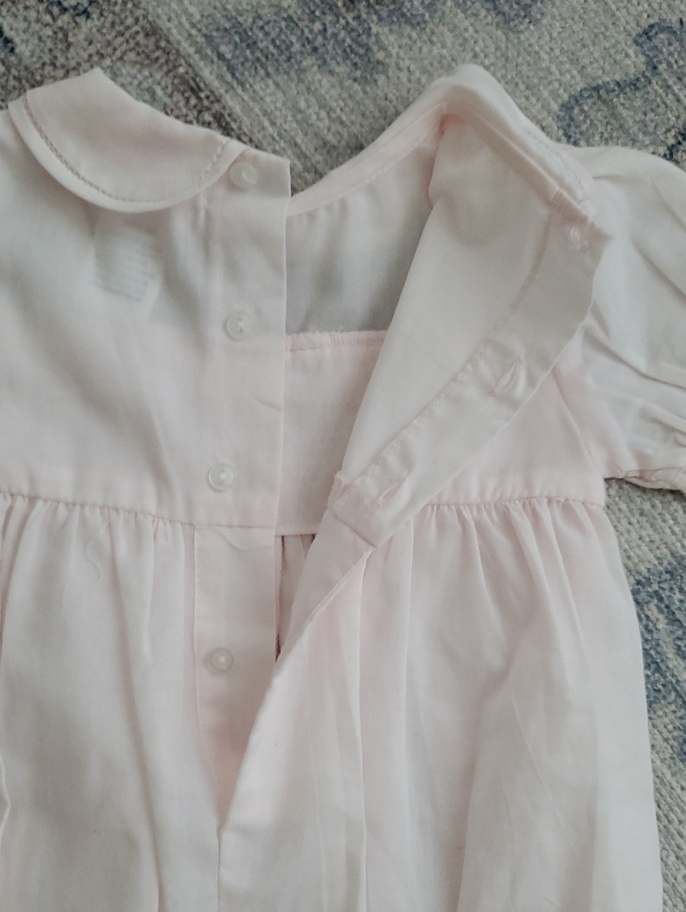 NWT Petit Ami Baby Girls Pink Smocked French Bubble Romper sz3m - Picture 6 of 8